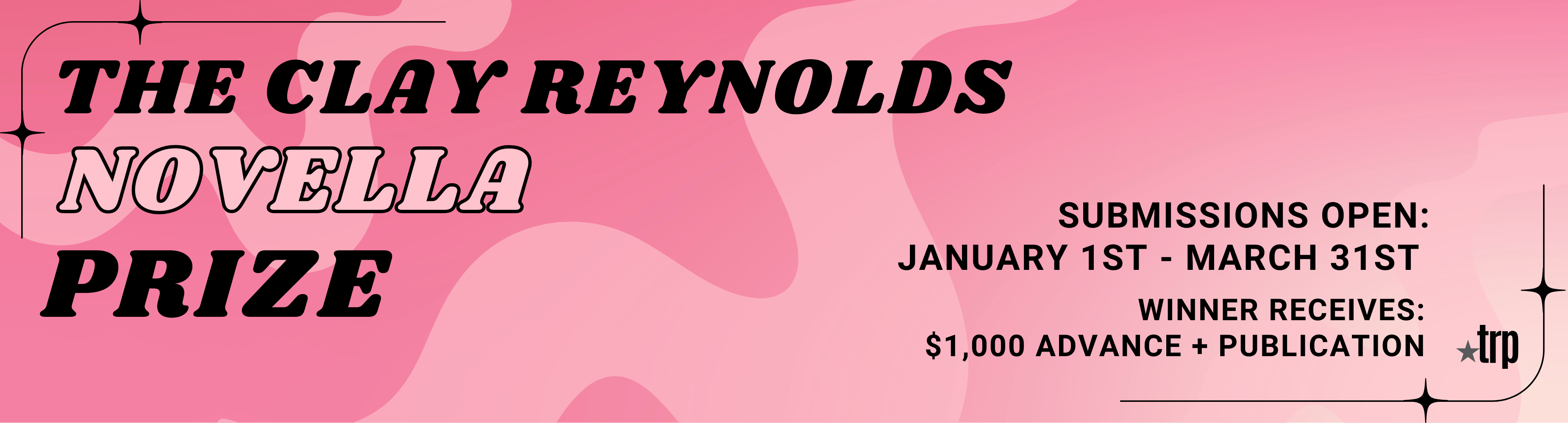 Banner: TRP's Clay Reynolds Novella Prize